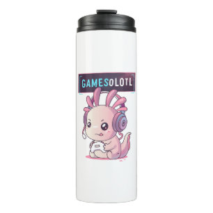 Gamesolotl - Axolotl Gamer Thermosbecher