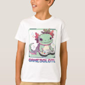Gamesolotl Axolotl Gaming T-Shirt (Vorderseite)