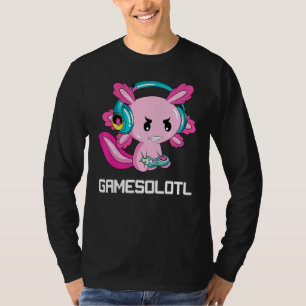 Gamesolotl Axolotl Kids Boys Toddler Video Gamer T-Shirt