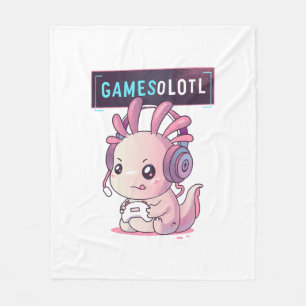 Gamesolotl - Axolotl-Spieler Fleecedecke
