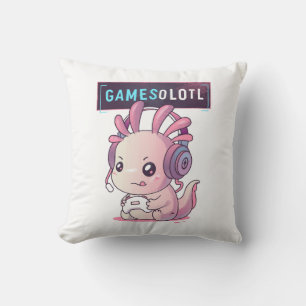 Gamesolotl - Axolotl-Spieler Kissen