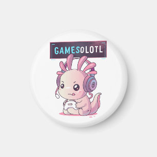 Gamesolotl - Axolotl-Spieler Magnet