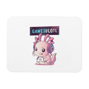 Gamesolotl - Axolotl-Spieler Magnet