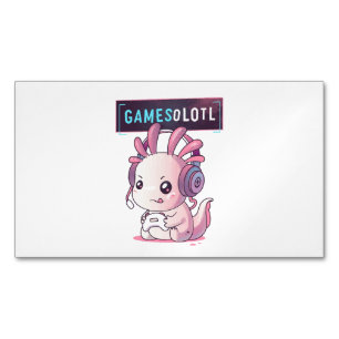 Gamesolotl - Axolotl-Spieler Magnetische Visitenkarte