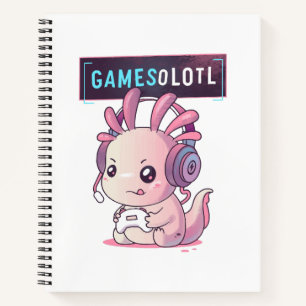 Gamesolotl - Axolotl-Spieler Notizblock