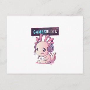 Gamesolotl - Axolotl-Spieler Postkarte