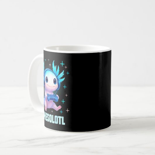 Gamesolotl Axolotl Video Gamer Kawaii Anime Boys T Kaffeetasse (Vorderseite Links)
