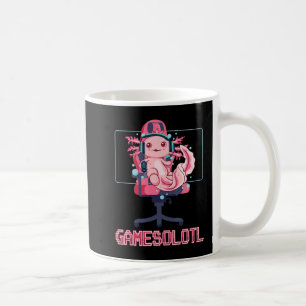 Gamesolotl Axolotl Video Gamer Kawaii Anime Gaming Kaffeetasse