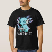 Gamesolotl Axolotl Video Gamer Kawaii Anime Jungs T-Shirt (Vorderseite)