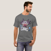 Gamesolotl Axolotl Video Gamer Kawaii Pastel Goth T-Shirt (Vorne ganz)