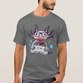 Gamesolotl Axolotl Video Gamer Kawaii Pastel Goth T-Shirt (Vorderseite)