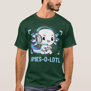 Gamesolotl Axolotl Video Gamer Kawaii Pastel Goth T-Shirt