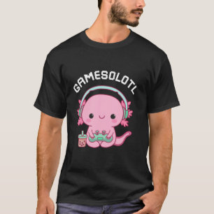 Gamesolotl Axolotl Video Games Kawaii Anime Gamer T-Shirt