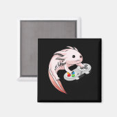 Gamesolotl Axolotl Video Games Kawaii Anime Gaming Magnet (Vorderseite/Rückseite)