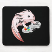 Gamesolotl Axolotl Video Games Kawaii Anime Gaming Mousepad (Vorne)