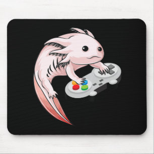 Gamesolotl Axolotl Video Games Kawaii Anime Gaming Mousepad
