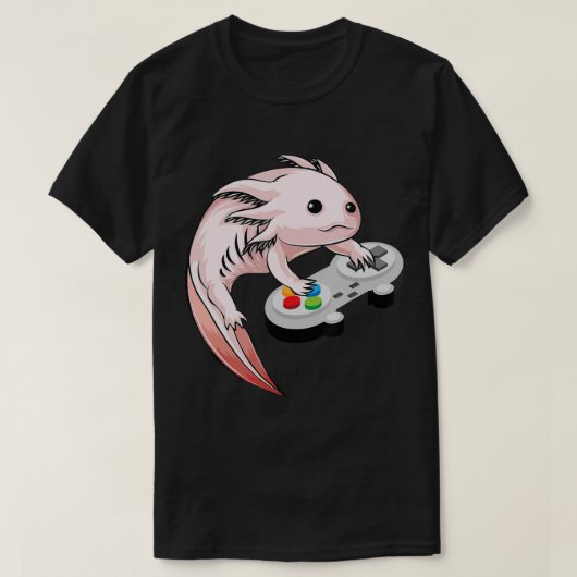 Gamesolotl Axolotl Video Games Kawaii Anime Gaming T-Shirt (Design vorne)