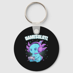 Gamesolotl Axolotl Videospieler Kawaii Anime Gesch Schlüsselanhänger
