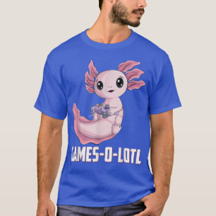 Gamesolotl Axolotl Videospieler Kawaii Anime Junge T-Shirt