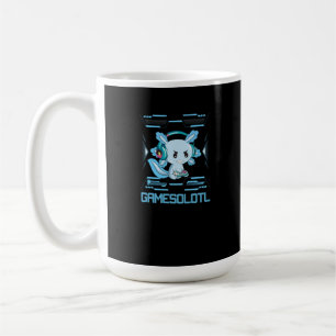 Gamesolotl Gamer Axolotl Anime Fish Playing Games Kaffeetasse