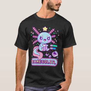 Gamesolotl Gamer Axolotl Video Games Kawai T-Shirt