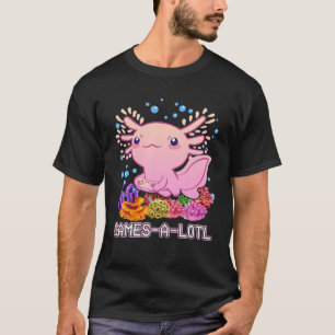 Gamesolotl Gamer Niedlich Axolotl Pastel Goth Teen T-Shirt