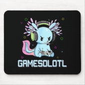 Gamesolotl Niedlich Axolotl Video Gamer Kawaii Ani Mousepad (Vorne)