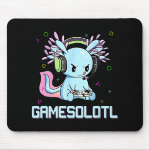 Gamesolotl Niedlich Axolotl Video Gamer Kawaii Ani Mousepad