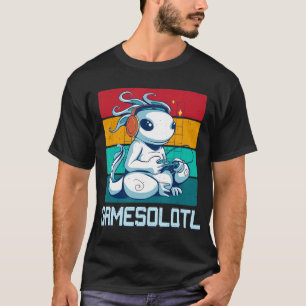 Gamesolotl Niedlich Axolotl Video Gamer Kawaii Ani T-Shirt