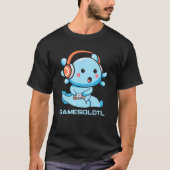 Gamesolotl Video Gamer Axolotl Gaming T-Shirt (Vorderseite)