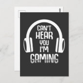 Gaming-abhängige Gamer Kid Funny Gaming Headset Postkarte (Vorne/Hinten)