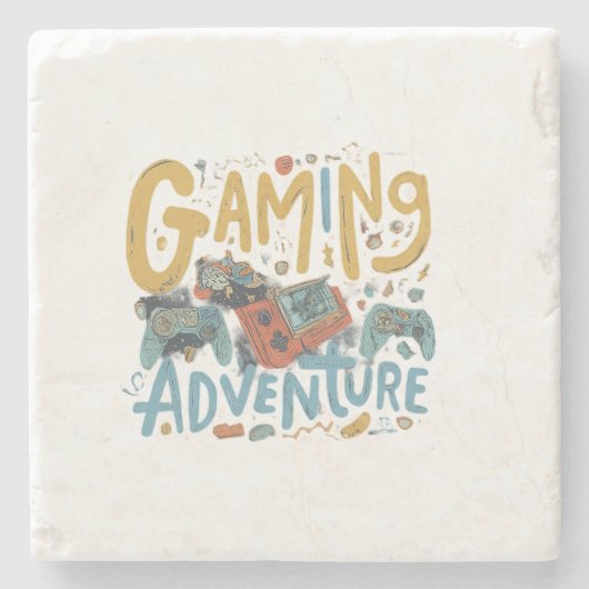 Gaming Adventure Steinuntersetzer (Vorderseite)