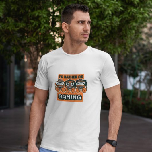 Gaming-Affen-Cartoon T-Shirt