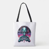Gaming-Alien Extraterrestrisch Personalisiert Tasche (Rückseite)