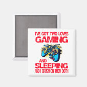Gaming And Sleeng Gamer Valentines Day Boys Kids Magnet (Vorderseite/Rückseite)