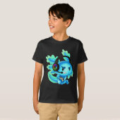 Gaming Axolotl Ambystoma Mexicanum T-Shirt (Vorne ganz)