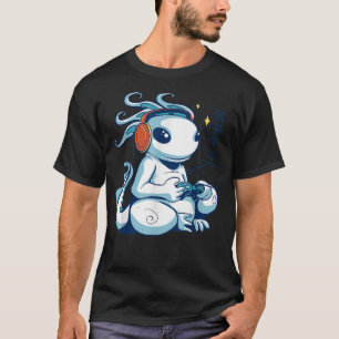Gaming Axolotl japanische Kunst Axolotl Video spie T-Shirt