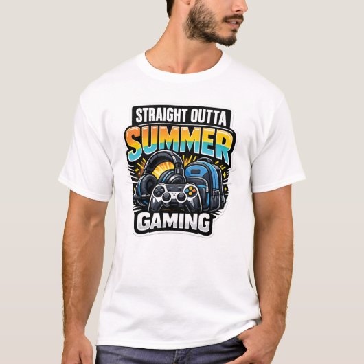 Gaming Back to School Design T-Shirt (Vorderseite)