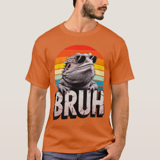 Gaming Bartagame Bruh Retro Echse Gamer Jungen T-Shirt