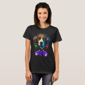 Gaming Beagle Dog Player Animal Video Gamer Men K T-Shirt (Vorne ganz)