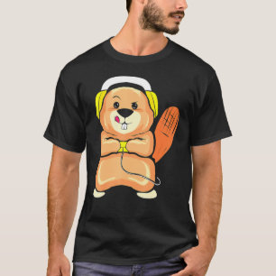 Gaming-Beaver-Gamer für Videospielspieler T-Shirt