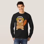 Gaming-Beaver-Gamer für Videospielspieler T-Shirt (Vorne ganz)