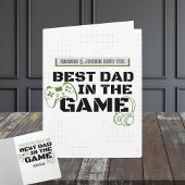 Gaming bester Vater im Personalisierten Spiel Karte