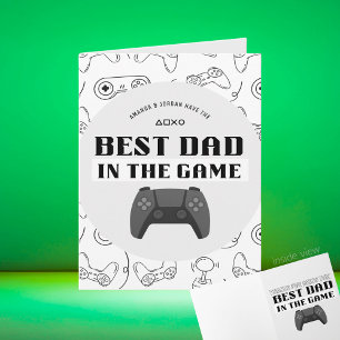 Gaming bester Vater im Personalisierten Spiel Karte