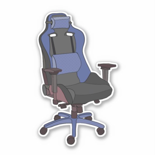 Gaming-Chair Aufkleber (Vorderseite)