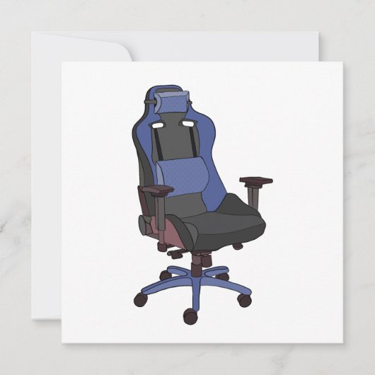 Gaming-Chair Einladung (Vorderseite)