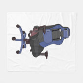 Gaming-Chair Fleecedecke (Vorderseite (Horizontal))