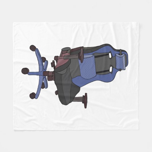 Gaming-Chair Fleecedecke (Vorderseite (Horizontal))
