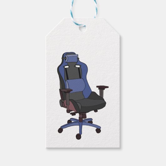 Gaming-Chair Geschenkanhänger (Vorderseite)