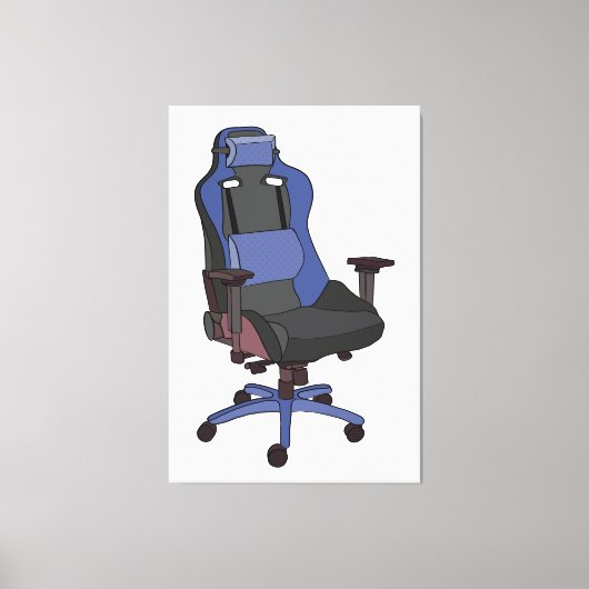Gaming-Chair Leinwanddruck (Vorderseite)